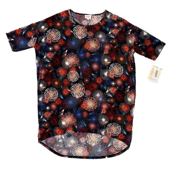 $5 ADD ON ITEM NWT LULAROE Irma Fireworks tee sZ small - Picture 6 of 13